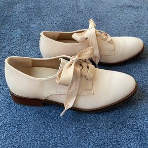 Blush Pink Vionics Evelyn Derby with Ribbon Laces